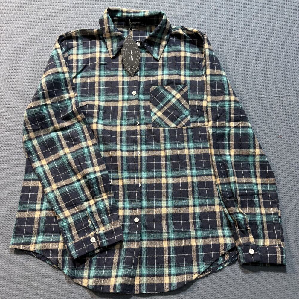 ATNLEWHI Multicolor Long-Sleeved Shirt Men Sz XXL Brand‎ New